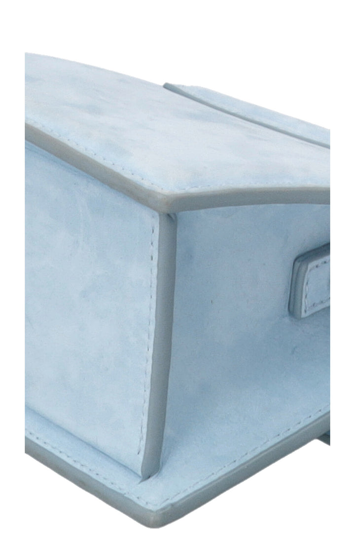 JACQUEMUS Sac Le Chiquito en daim Bleu clair