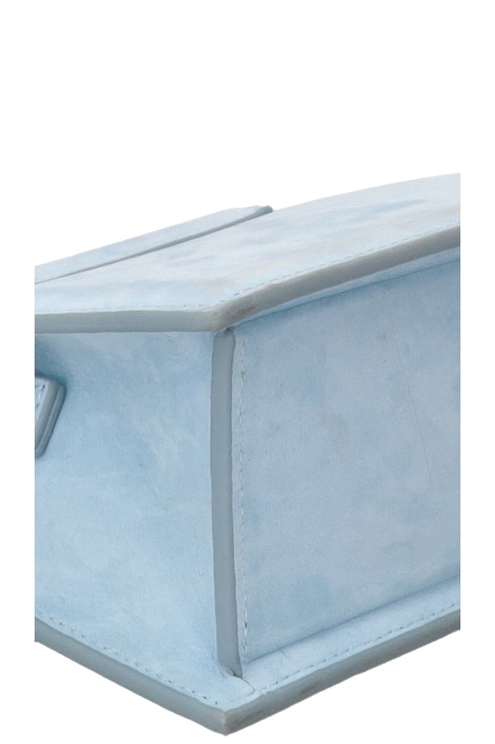 JACQUEMUS Sac Le Chiquito en daim Bleu clair
