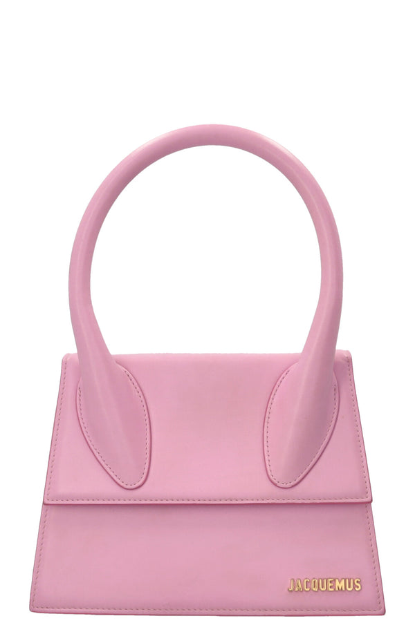 JACQUEMUS Le Grand Chiquito Crossbody Bag Leather Pink