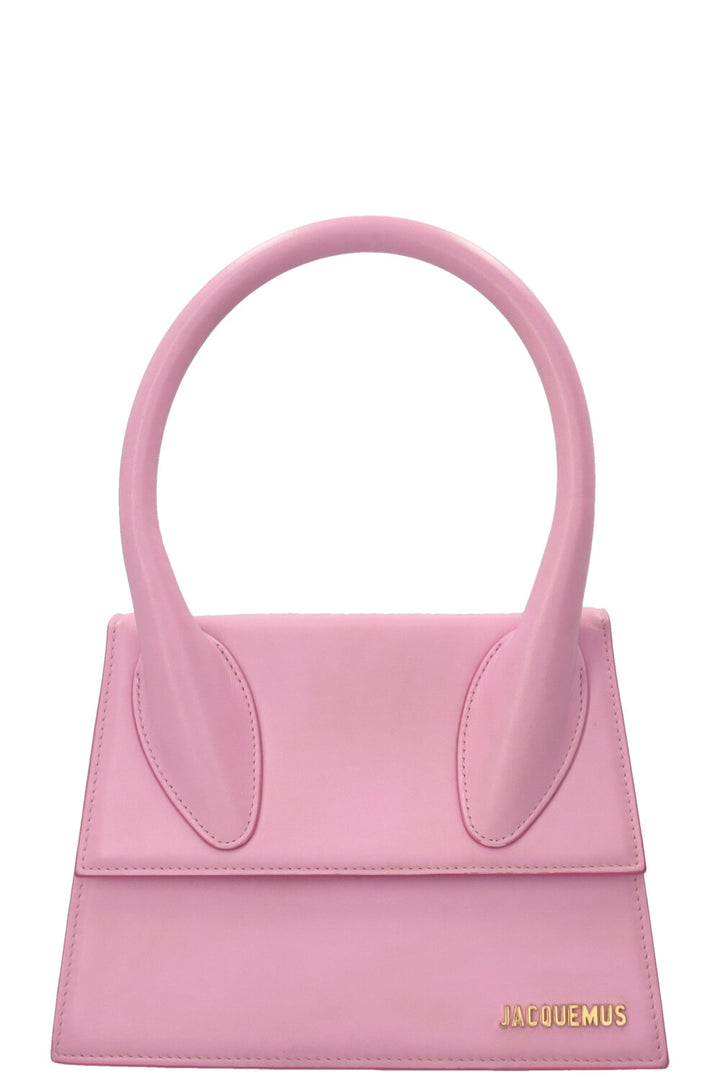 JACQUEMUS Sac bandoulière Le Grand Chiquito en cuir rose