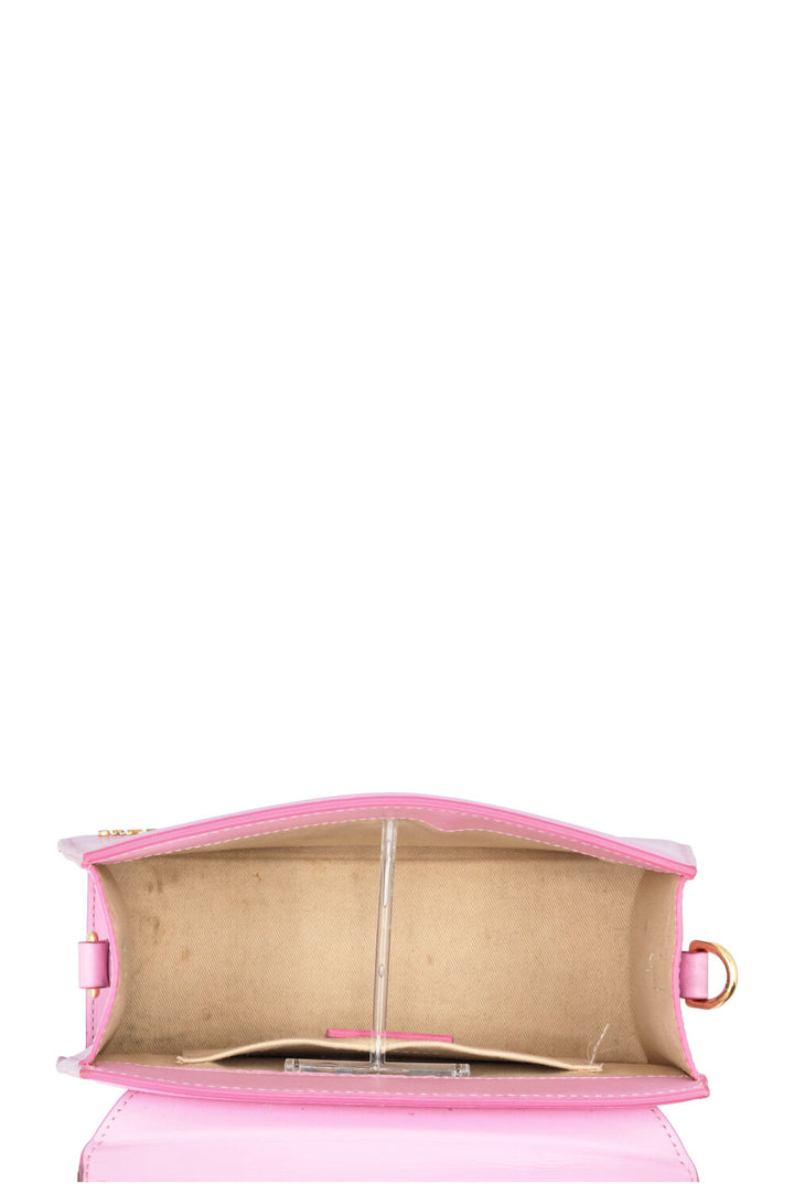 JACQUEMUS Sac bandoulière Le Grand Chiquito en cuir rose