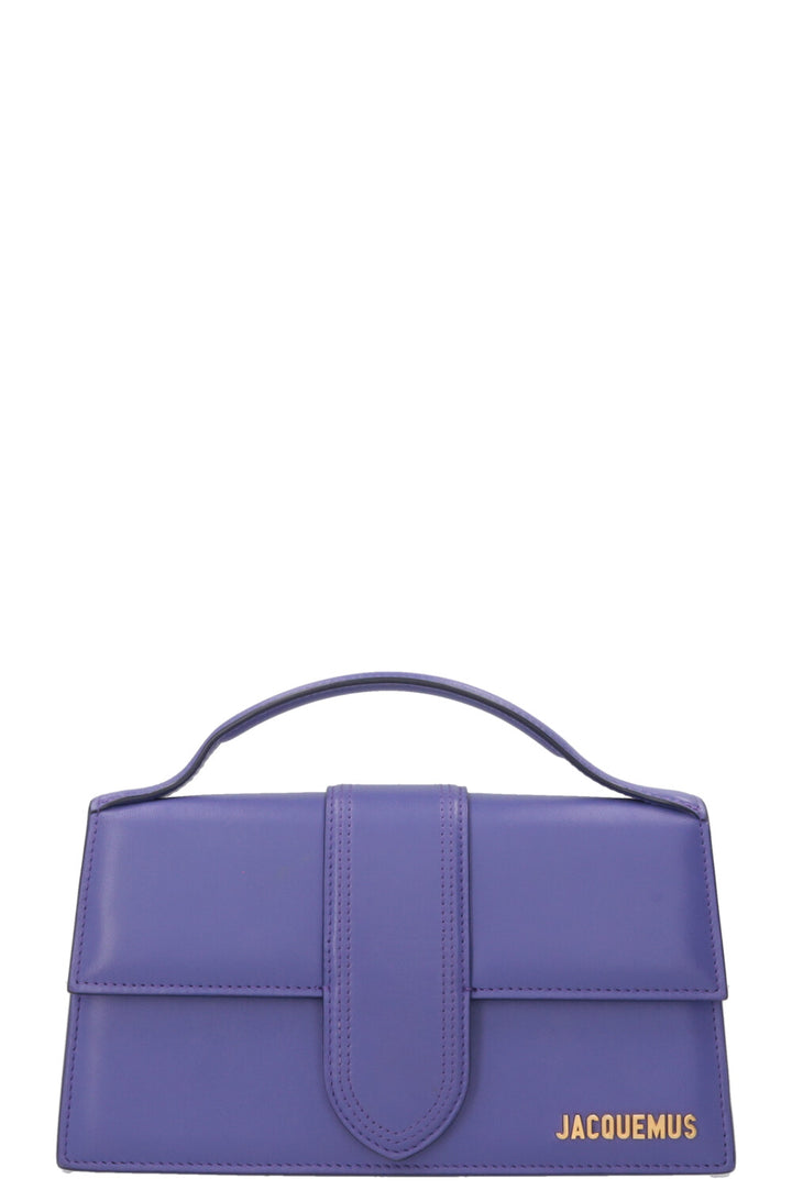 JACQUEMUS The Large Bambino Crossbody Bag Leather Purple