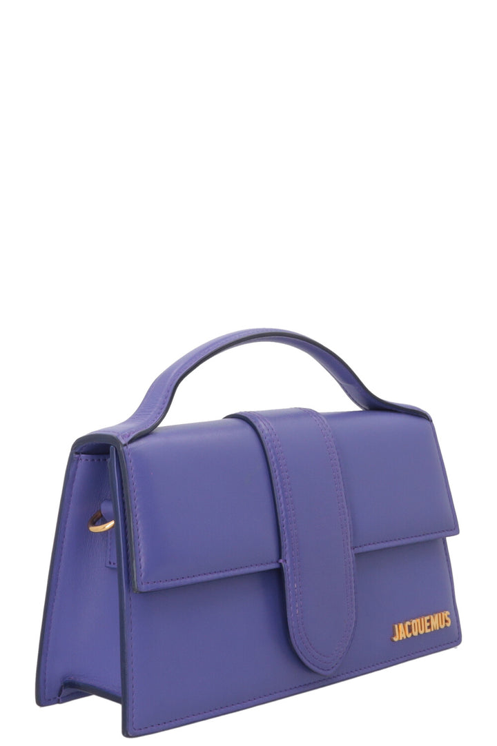 JACQUEMUS The Large Bambino Crossbody Bag Leather Purple