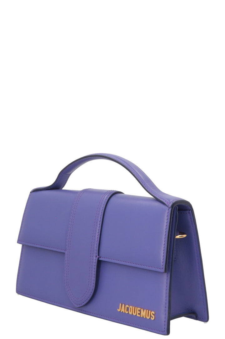JACQUEMUS The Large Bambino Crossbody Bag Leather Purple