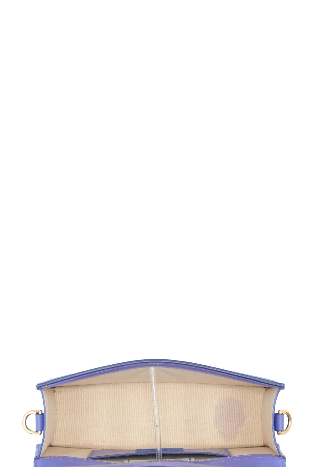 JACQUEMUS The Large Bambino Crossbody Bag Leather Purple