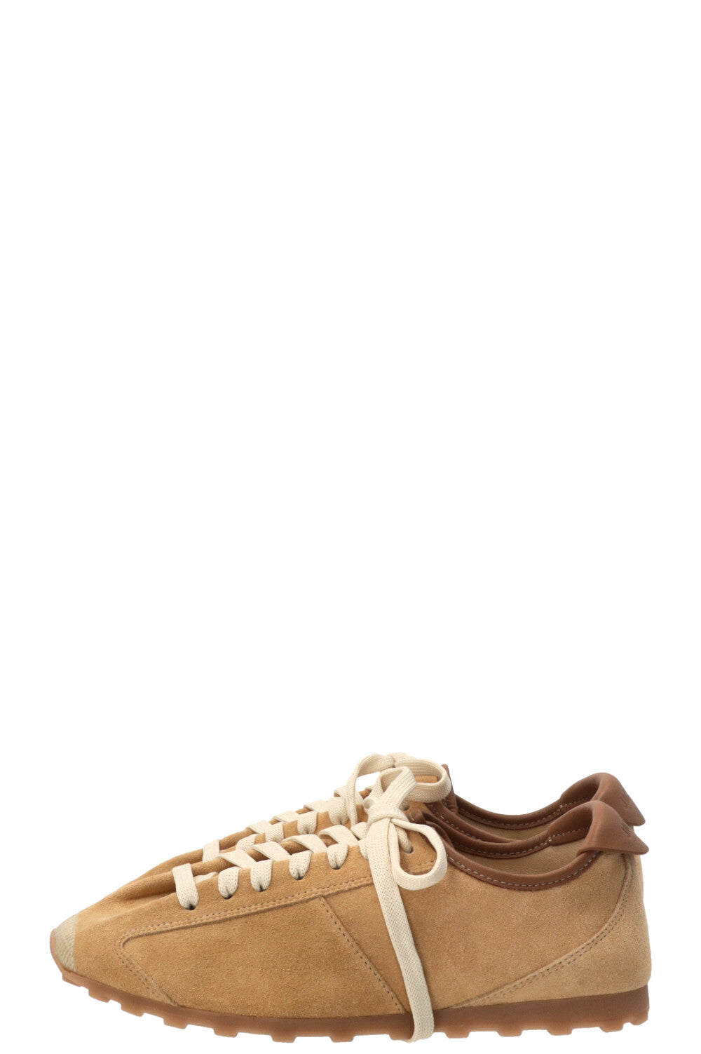 JACQUEMUS The Tennis Sneaker Suede Beige