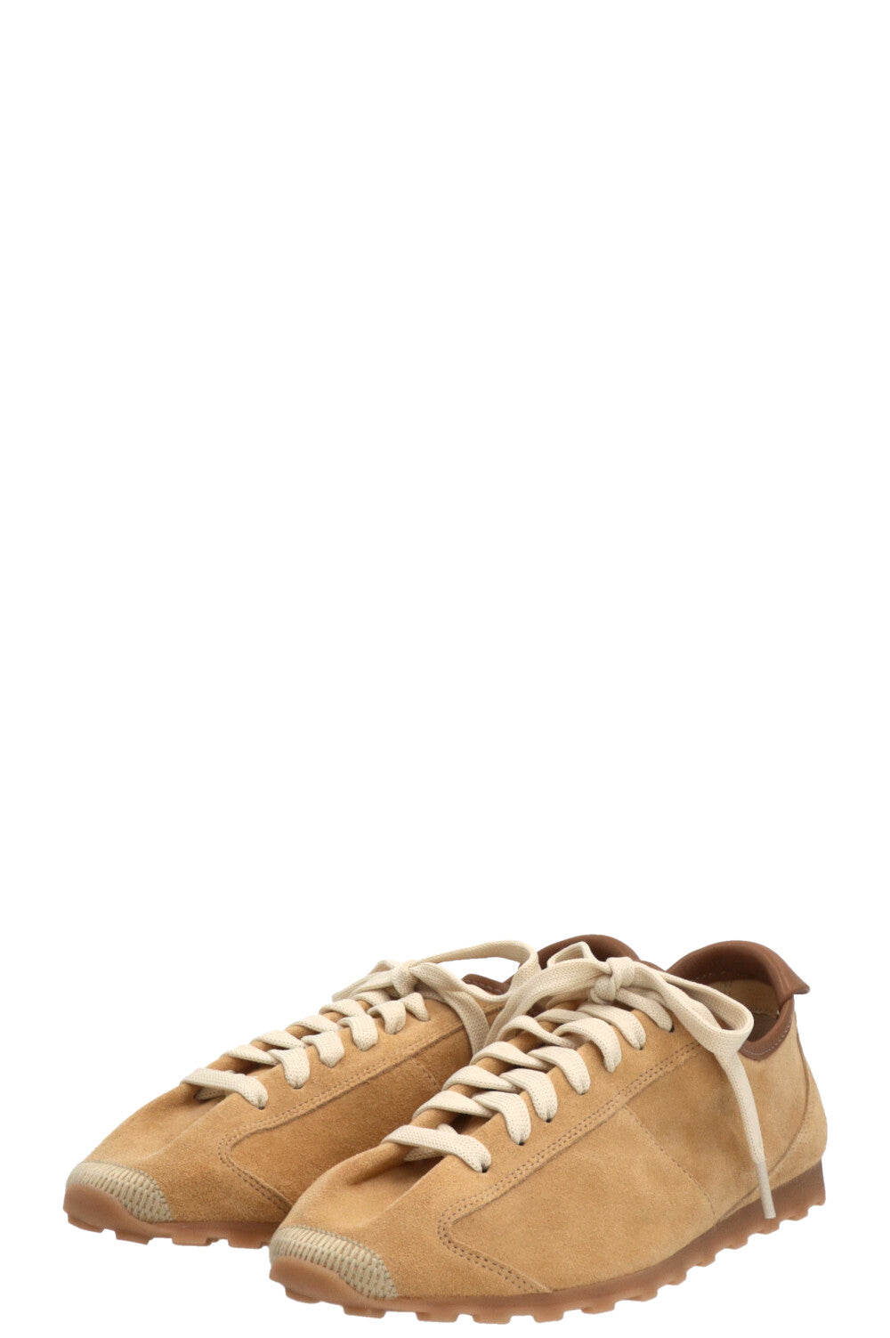 JACQUEMUS The Tennis Sneaker Suede Beige