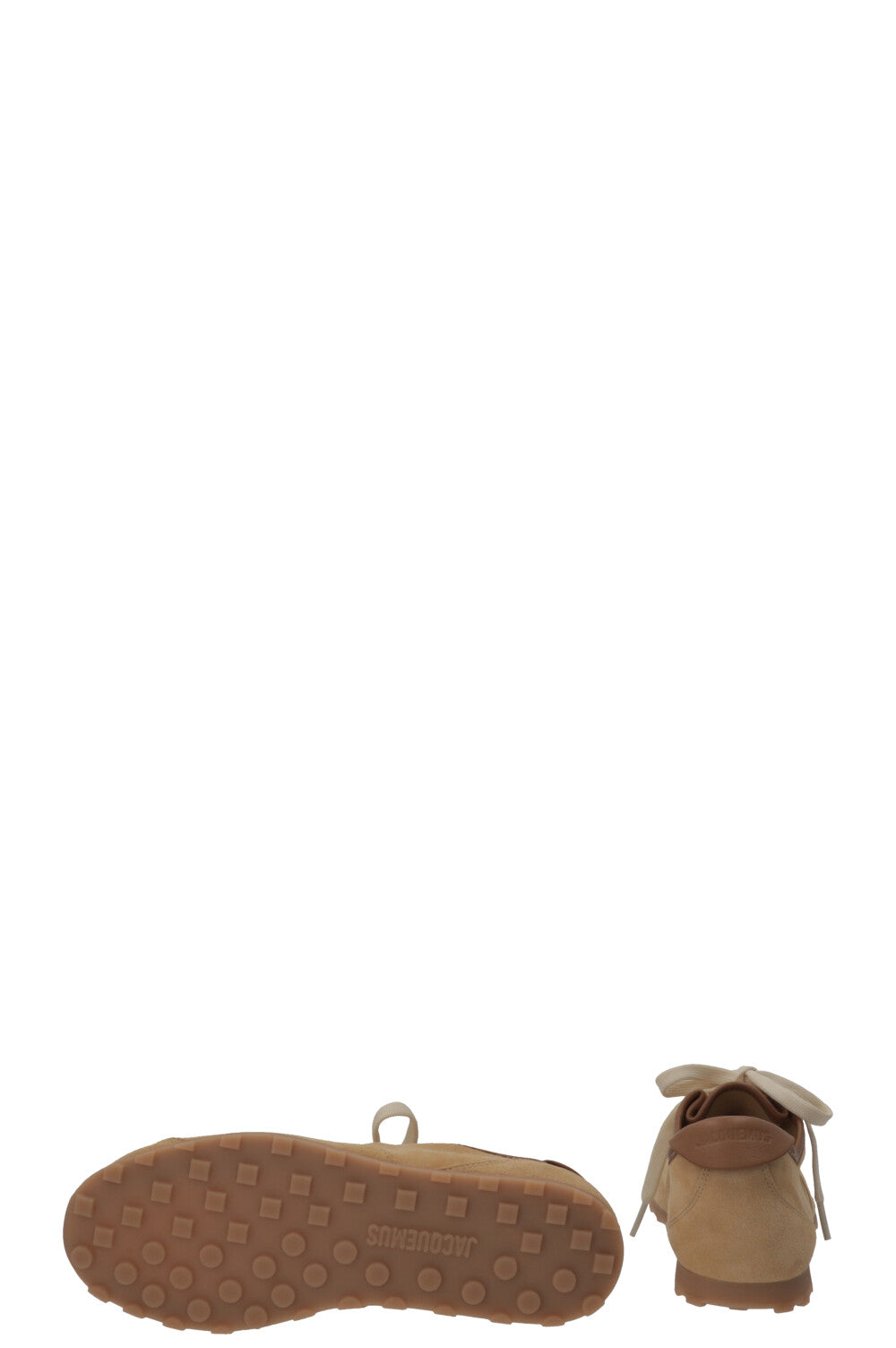 JACQUEMUS The Tennis Sneaker Suede Beige