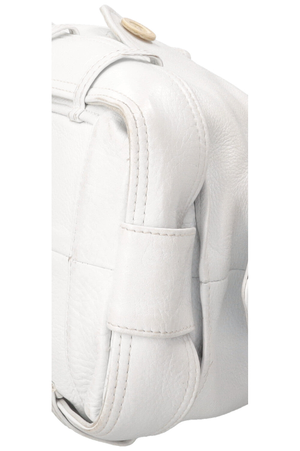 JEAN PAUL GAULTIER Vintage Trench Coat Shoulder Bag Leather White