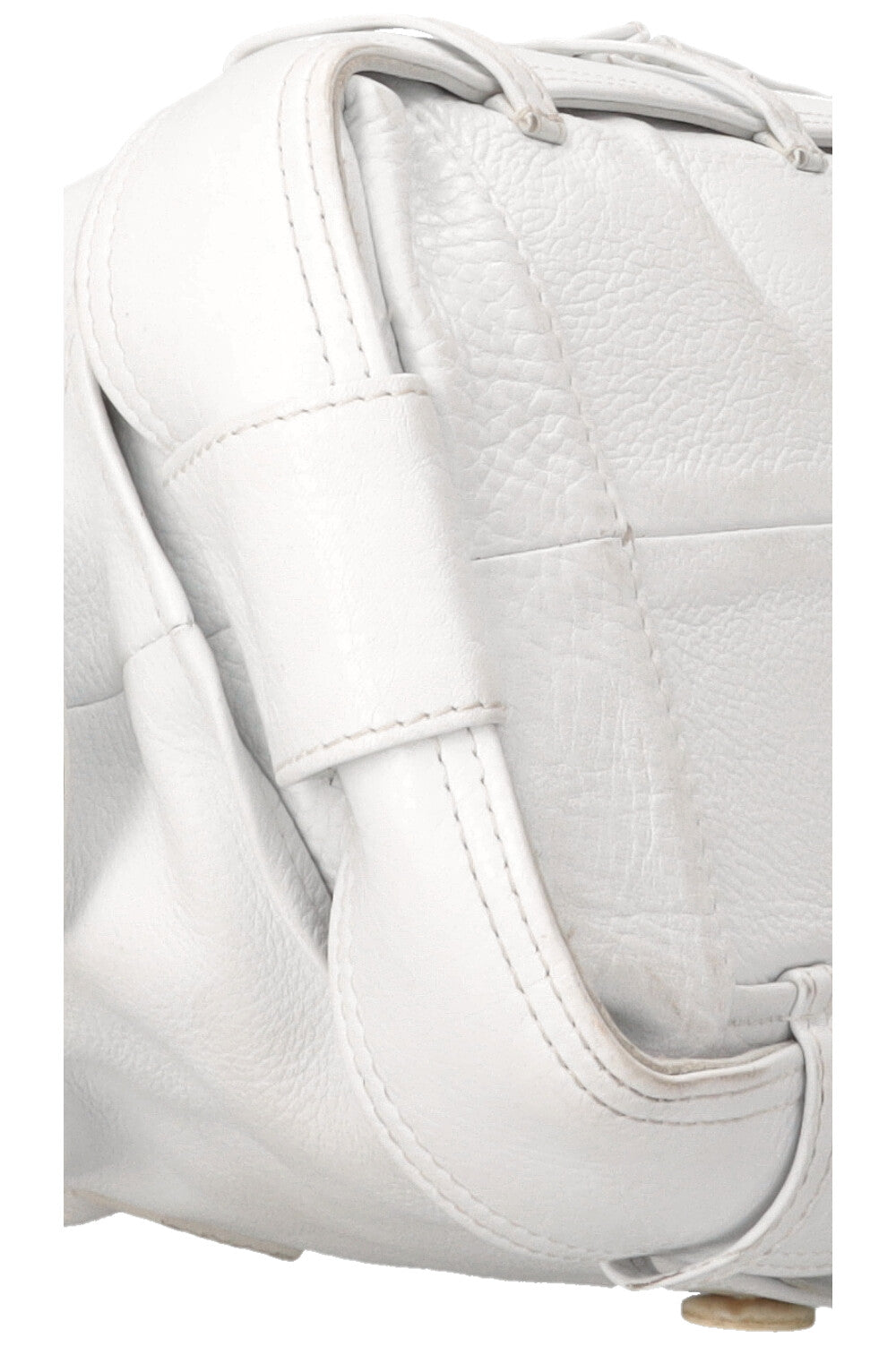 JEAN PAUL GAULTIER Vintage Trench Coat Shoulder Bag Leather White