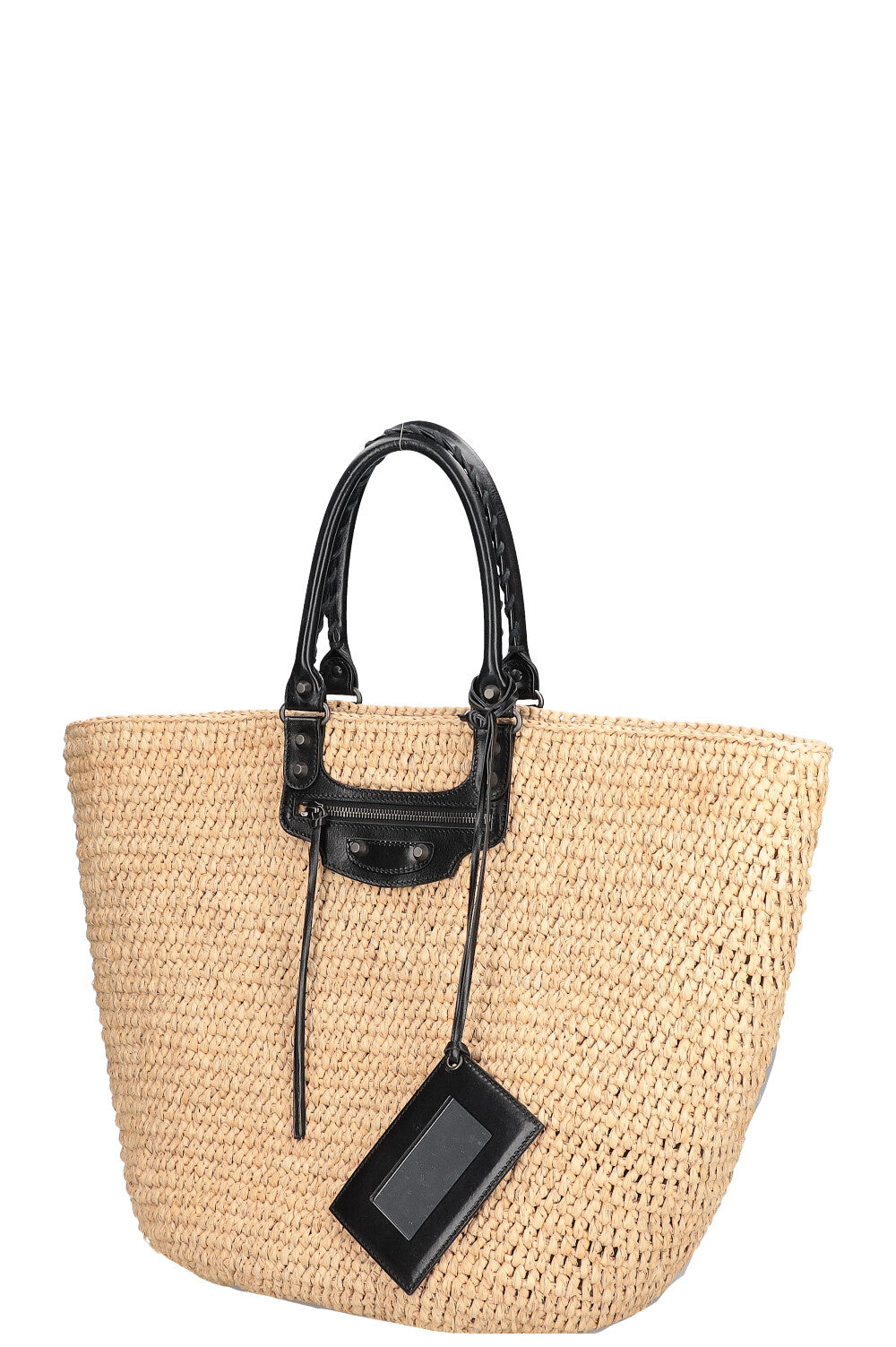 BALENCIAGA Panier Tote Bag Raffia