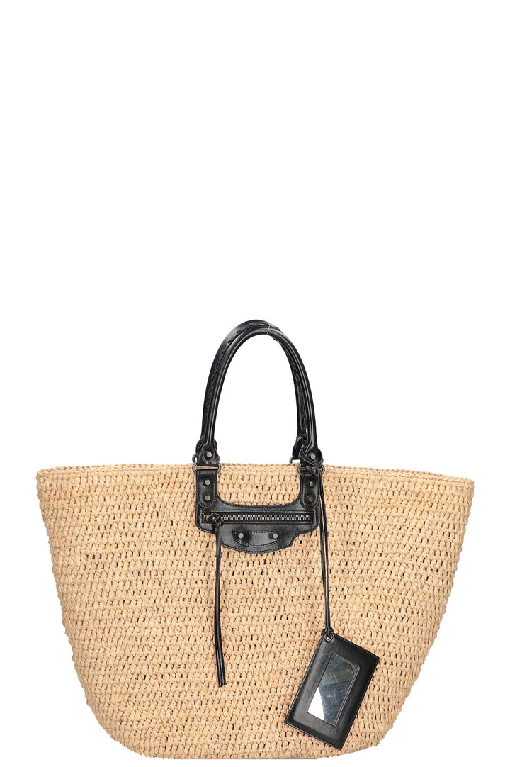 BALENCIAGA Panier Tote Bag Raffia