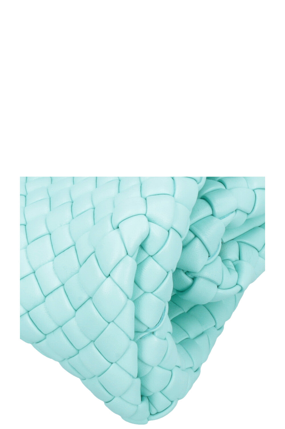 BOTTEGA VENETA Mini Handle Intrecciato Turqoise