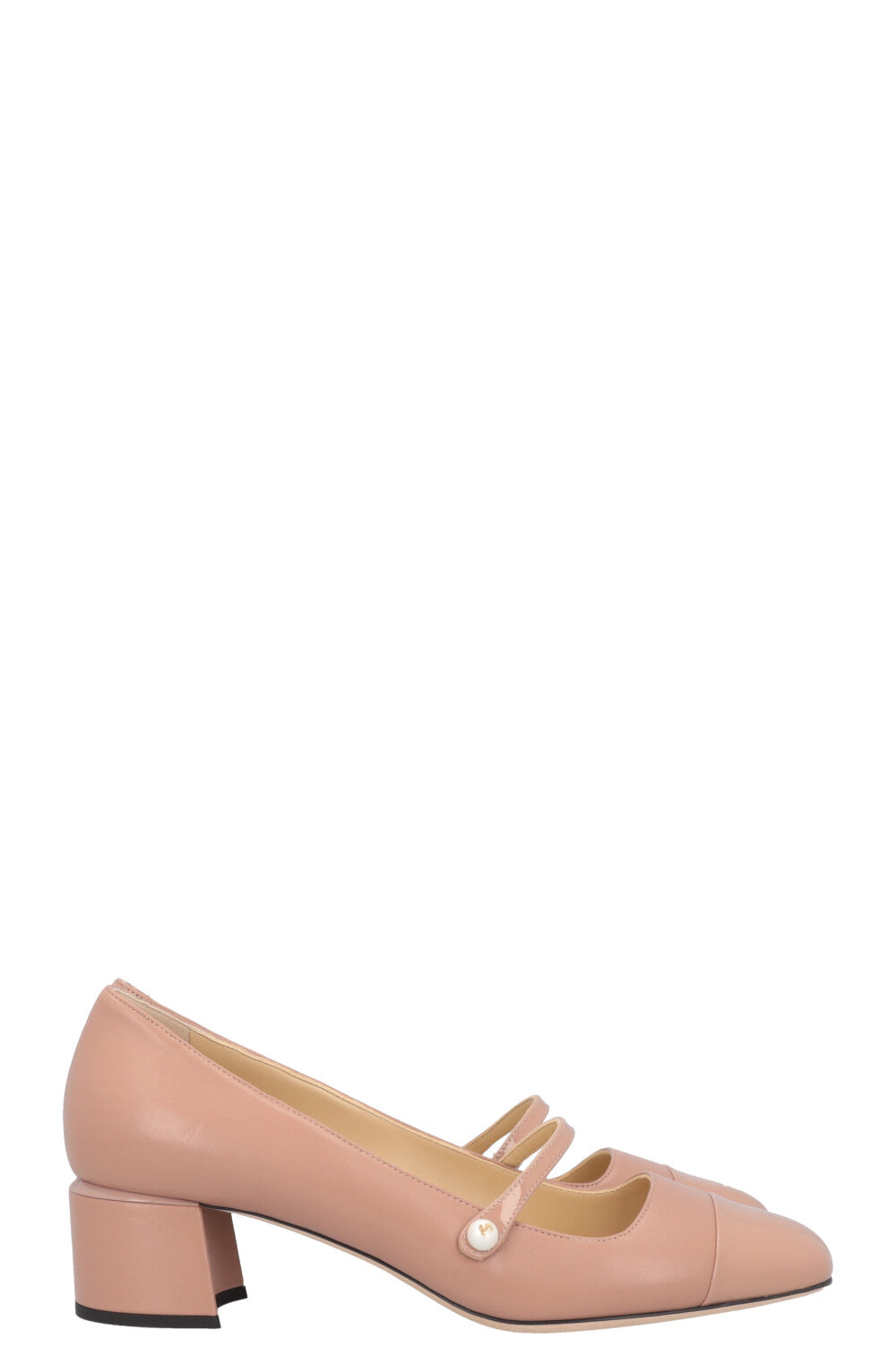 JIMMY CHOO Elisa Mary Jane Heels Nude