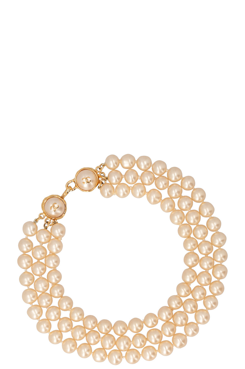 CHANEL Double Pearl Necklace