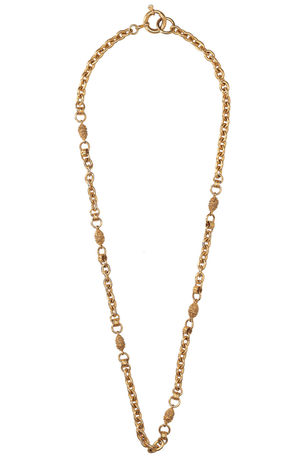 CHANEL Necklace Gold Plated 94A