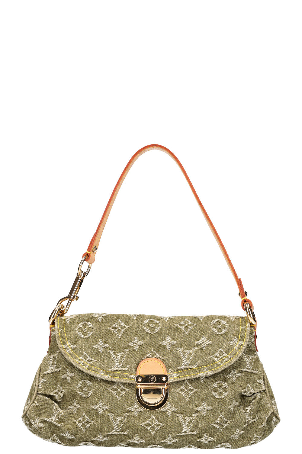 LOUIS VUITTON Pleaty Bag MNG Denim Green