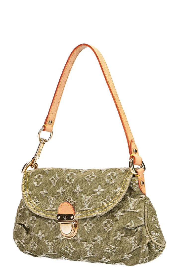 LOUIS VUITTON Pleaty Bag MNG Denim Green