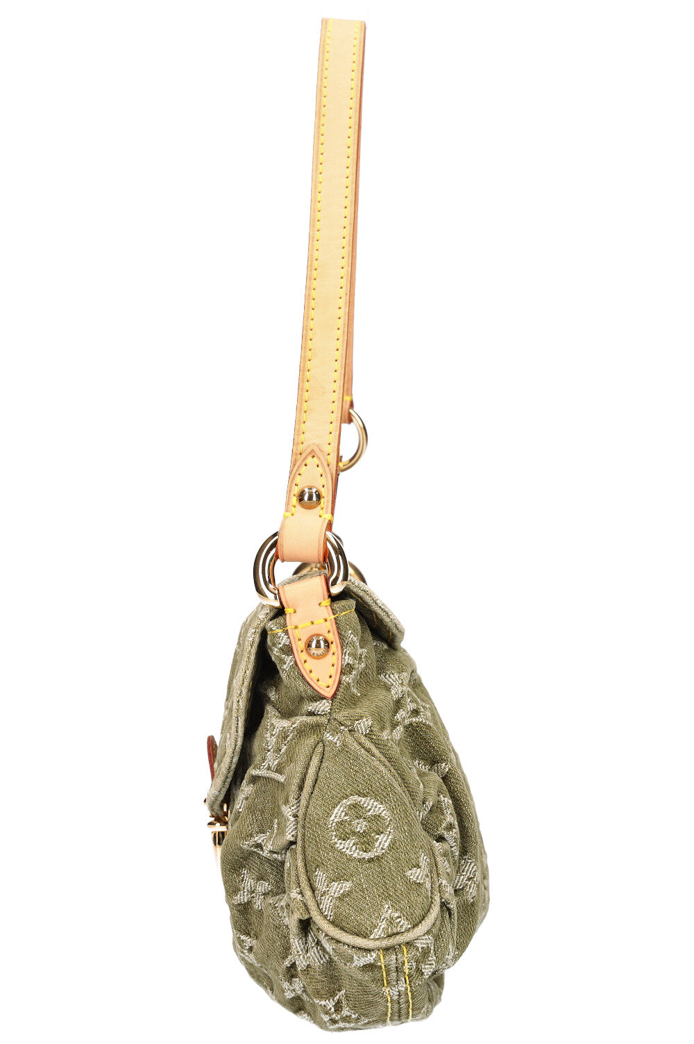 LOUIS VUITTON Pleaty Bag MNG Denim Green