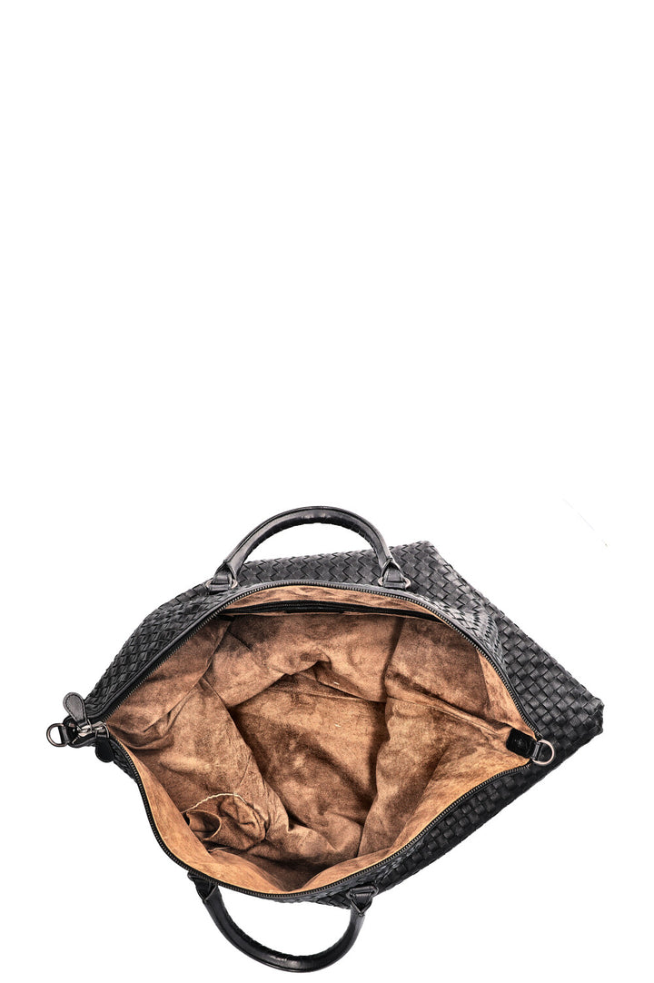 BOTTEGA VENETA Intrecciato Circle Convertible Bag Black