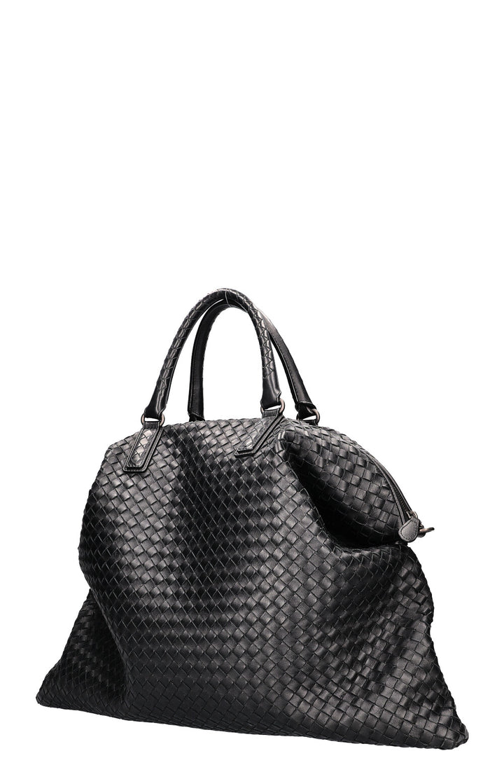 BOTTEGA VENETA Intrecciato Circle Convertible Bag Black