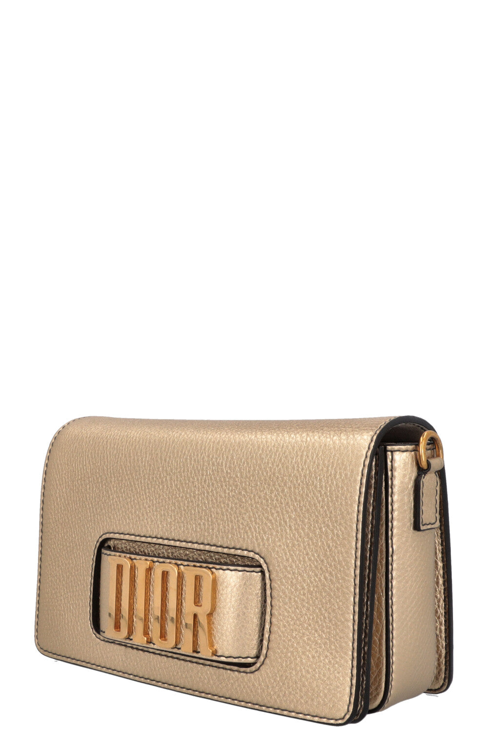 CHRISTIAN DIOR Dio(R)evolution Bag Leather Gold