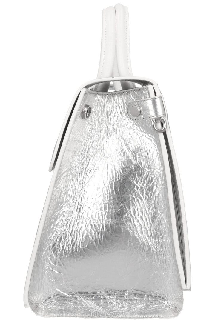 CHRISTIAN DIOR Medium Diorever Tote Leather Silver