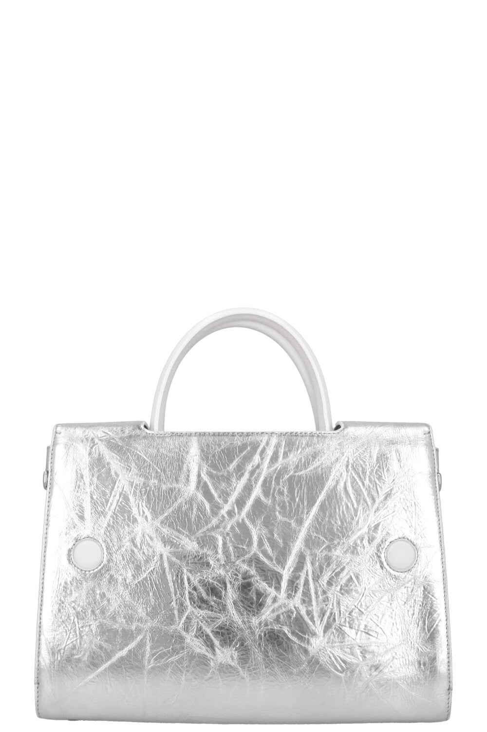 CHRISTIAN DIOR Medium Diorever Tote Leather Silver REAWAKE