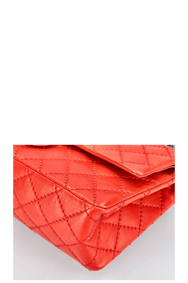 CHANEL Reissue 2.55 Stitch It Flap Bag Red