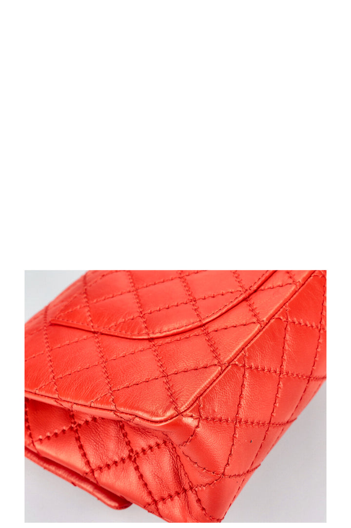 CHANEL Reissue 2.55 Stitch It Flap Bag Red