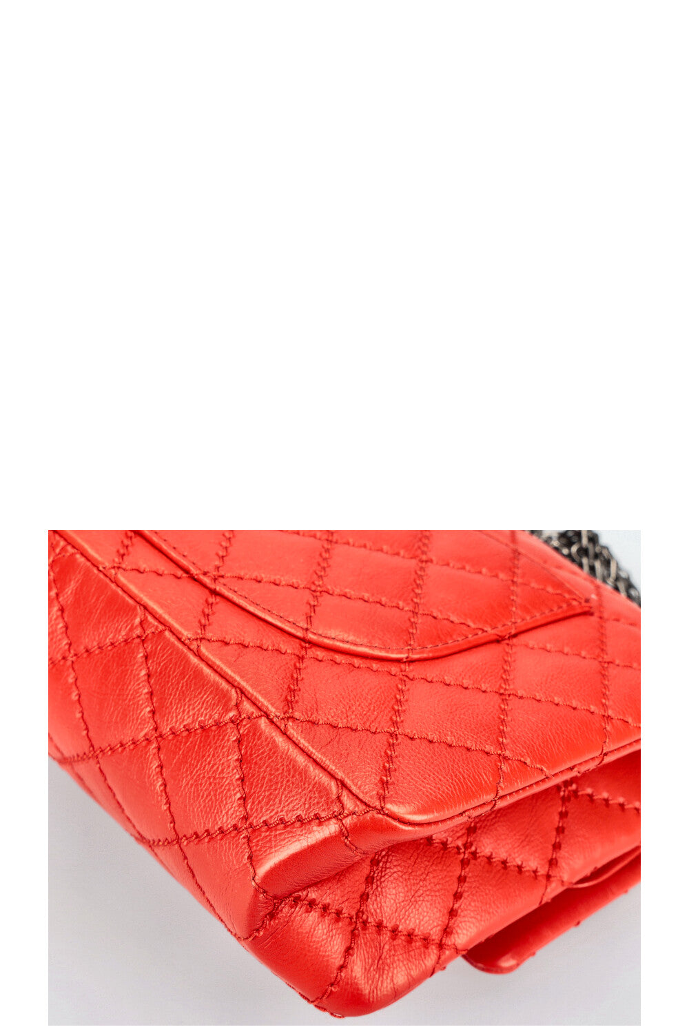 CHANEL Reissue 2.55 Stitch It Flap Bag Red