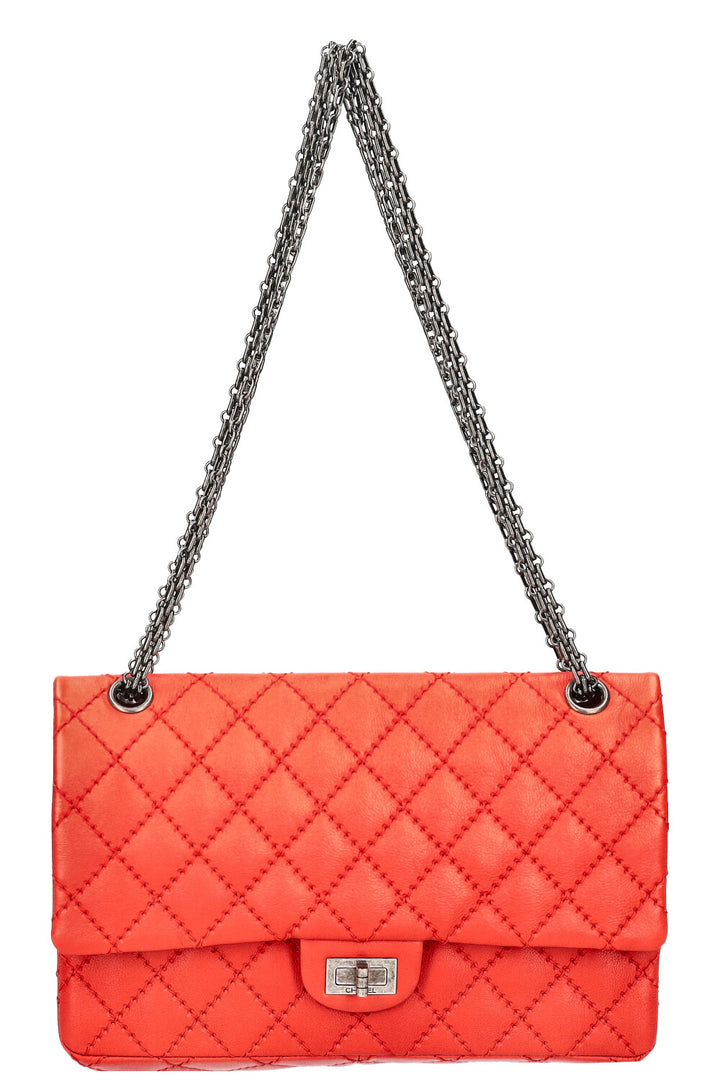 CHANEL Reissue 2.55 Stitch It Flap Bag Red