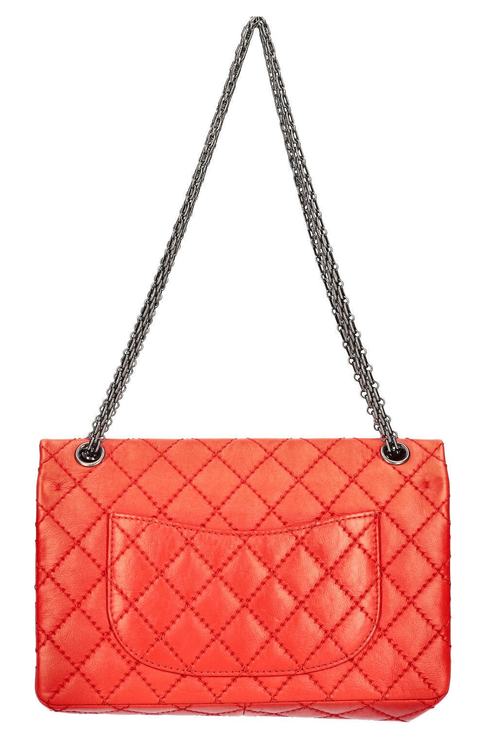 CHANEL Reissue 2.55 Stitch It Flap Bag Red