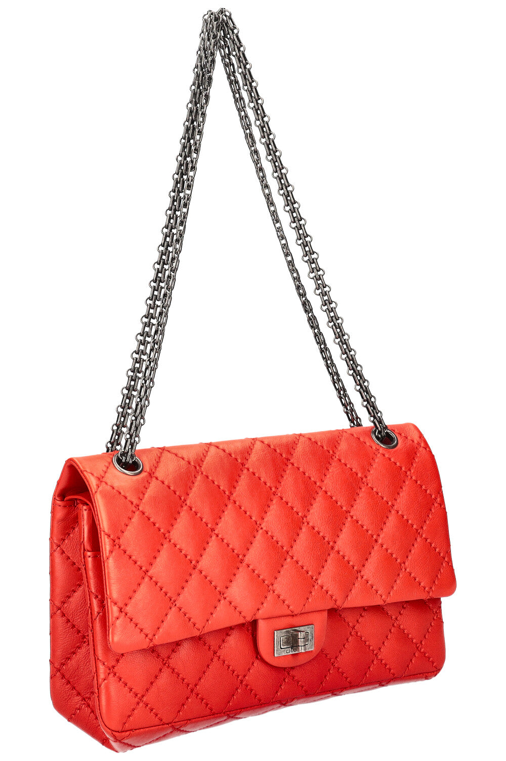 CHANEL Reissue 2.55 Stitch It Flap Bag Red