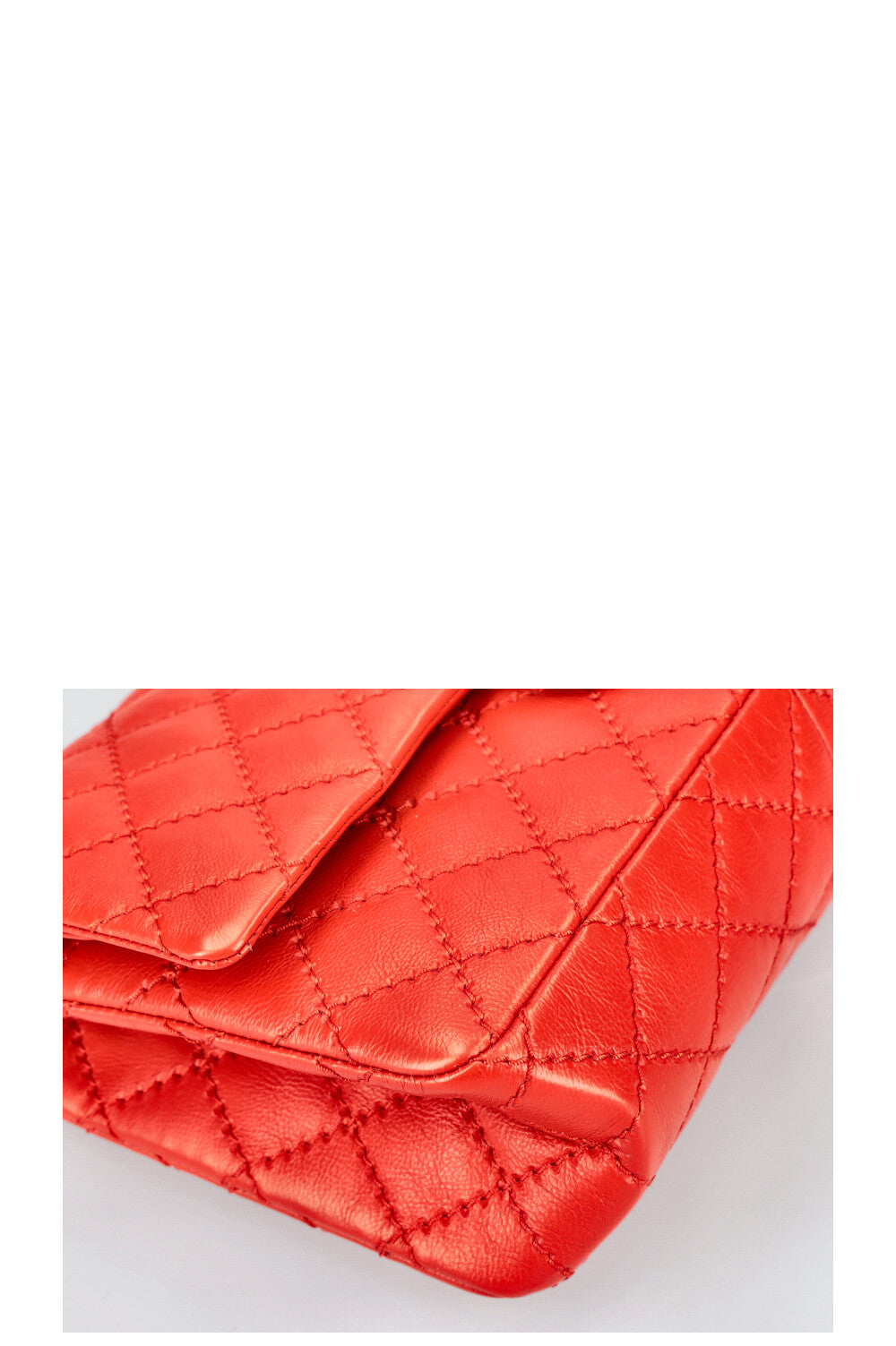 CHANEL Reissue 2.55 Stitch It Flap Bag Red