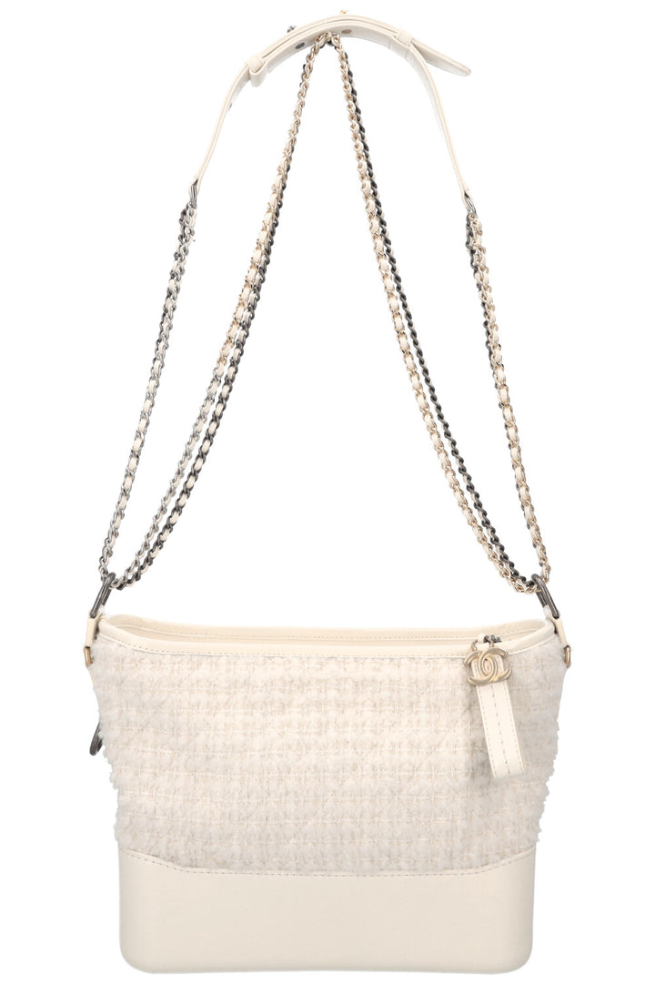 CHANEL Gabrielle Bag Medium Shearling Ivory