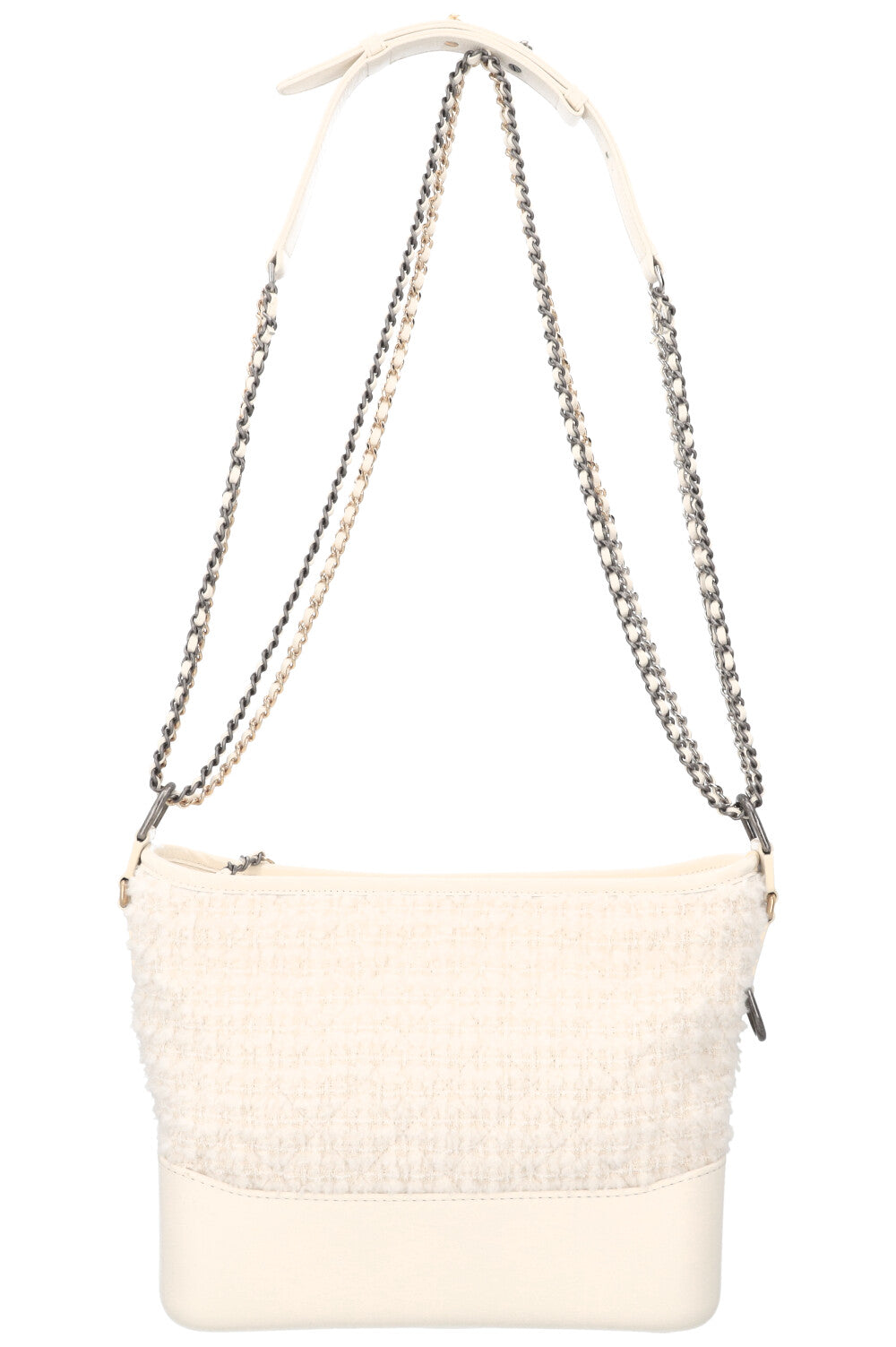 CHANEL Gabrielle Bag Medium Shearling Ivory