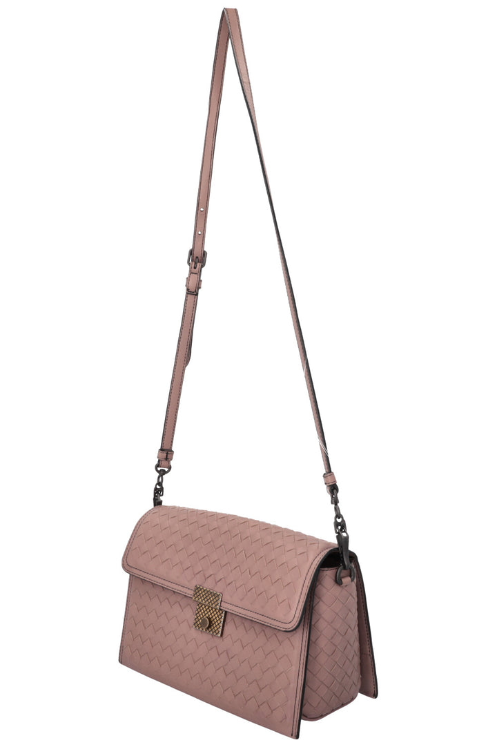 BOTTEGA VENETA Intrecciato Crossbody Bag Poudre