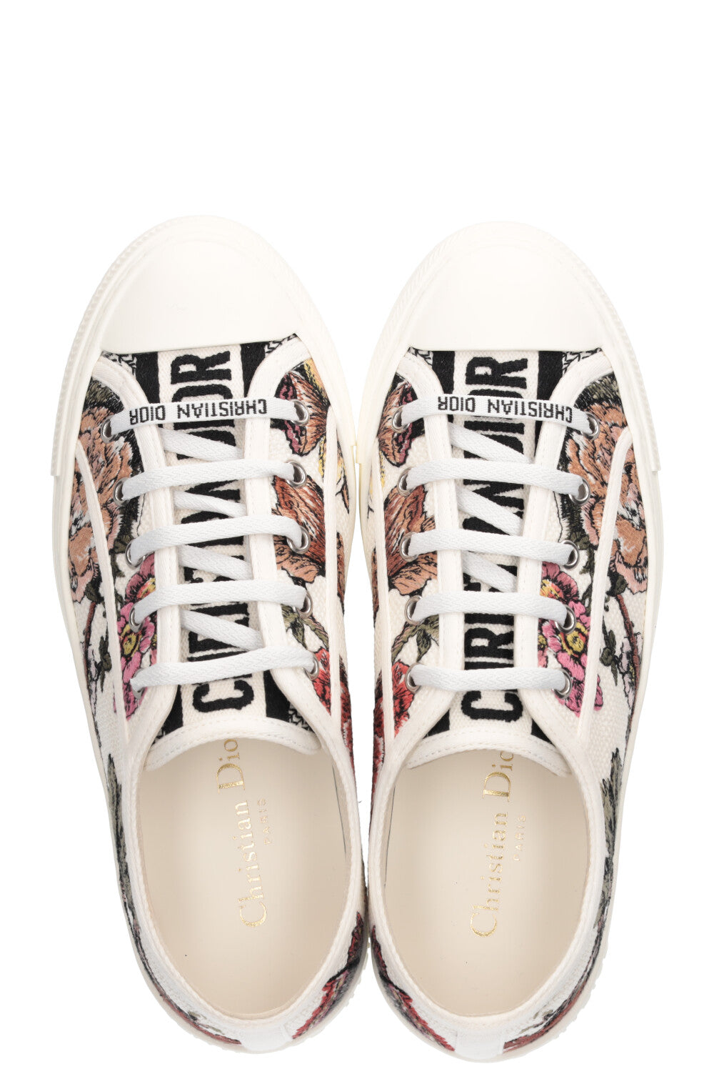 CHRISTIAN DIOR Walk`N`Dior Sneakers Flowers White