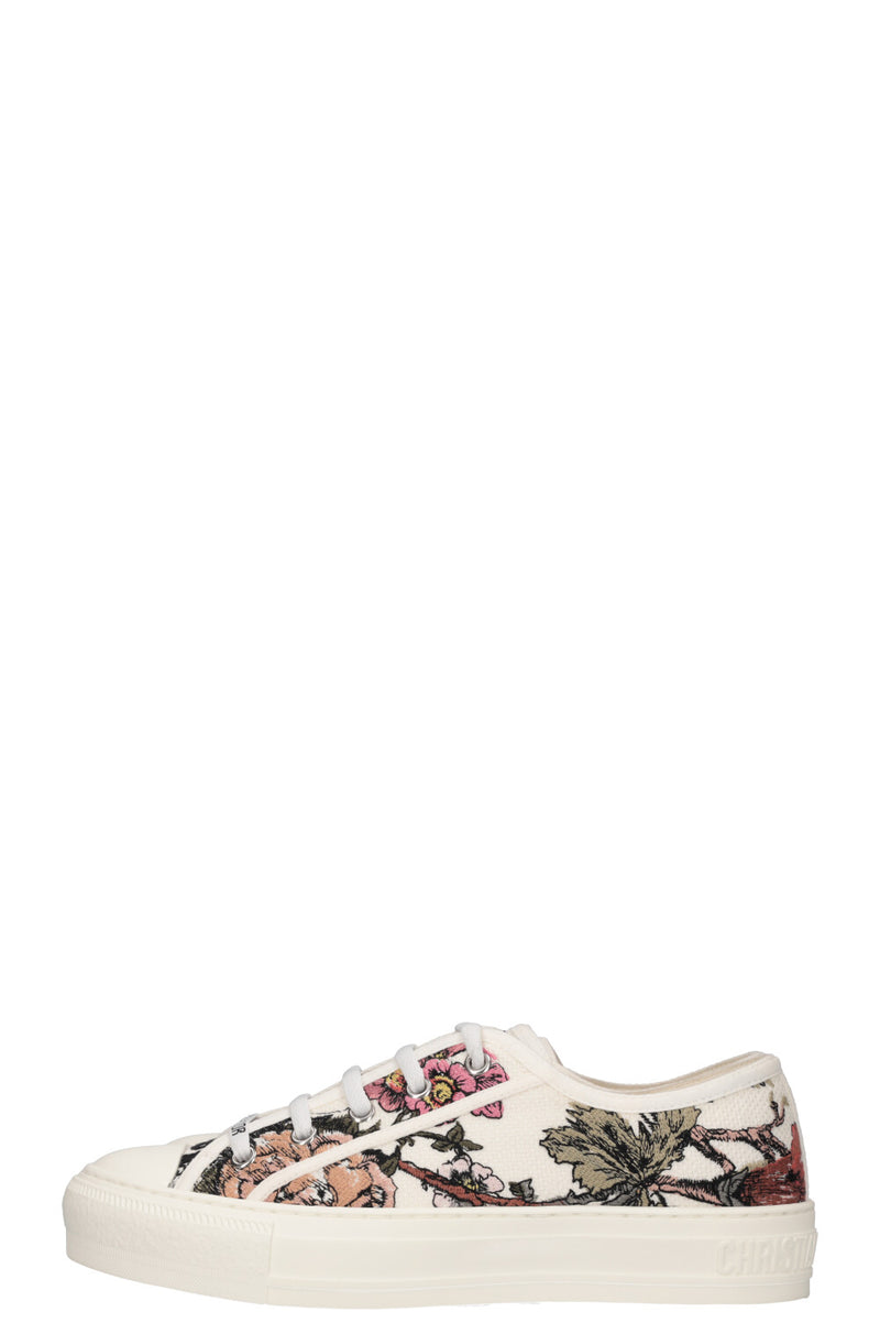 CHRISTIAN DIOR Walk`N`Dior Sneakers Flowers White