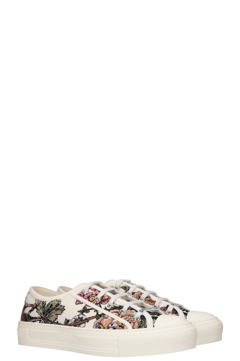 CHRISTIAN DIOR Walk`N`Dior Sneakers Flowers White