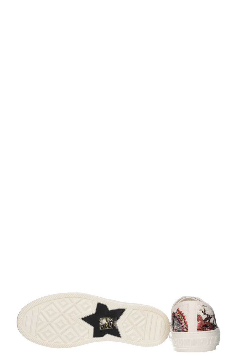 CHRISTIAN DIOR Walk`N`Dior Sneakers Flowers White