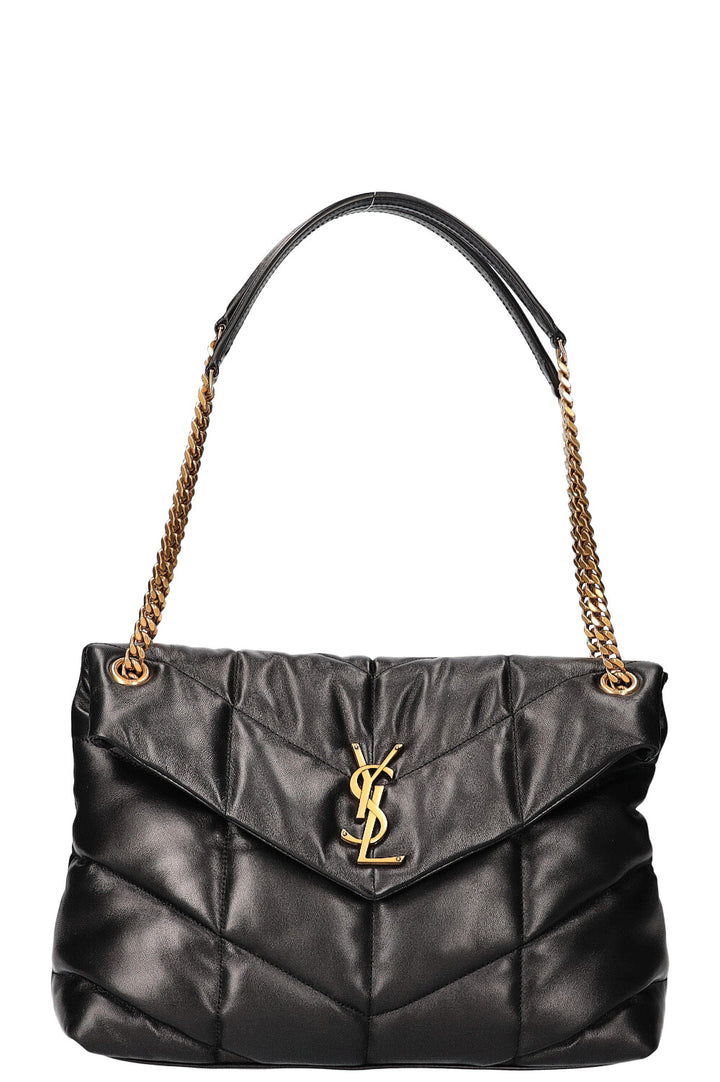 SAINT LAURENT Sac à Chaîne Puffer Moyen Noir