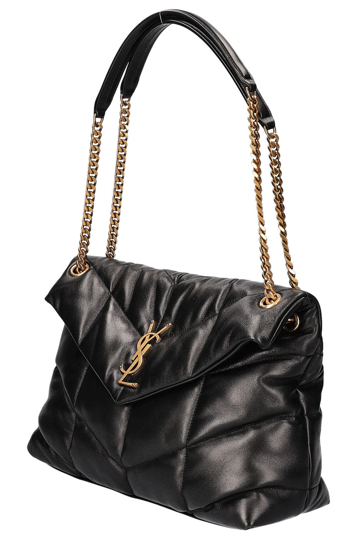 SAINT LAURENT Sac à Chaîne Puffer Moyen Noir