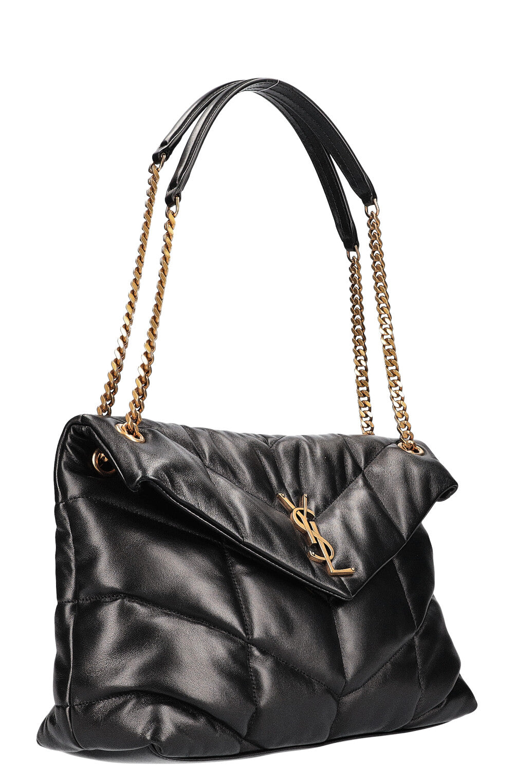 SAINT LAURENT Sac à Chaîne Puffer Moyen Noir