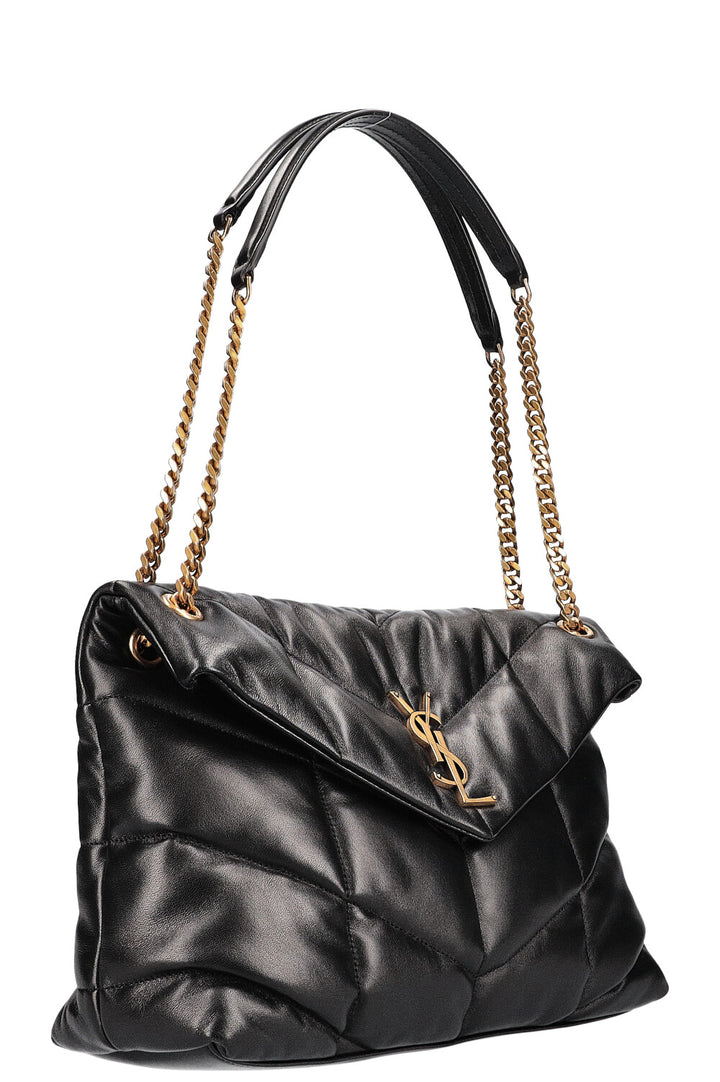 SAINT LAURENT Sac à Chaîne Puffer Moyen Noir