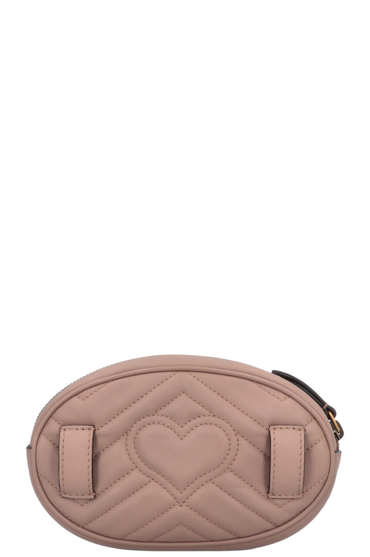 GUCCI Marmont Belt Bag Leather Dusty Rose