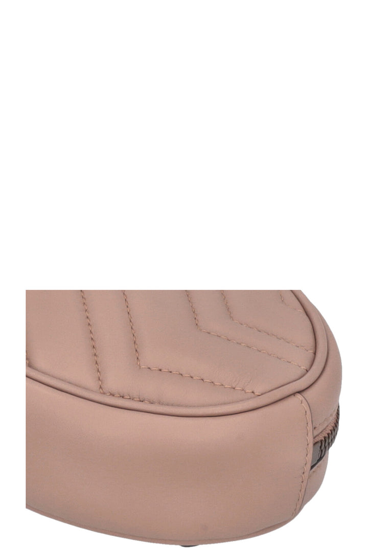 GUCCI Marmont Belt Bag Leather Dusty Rose