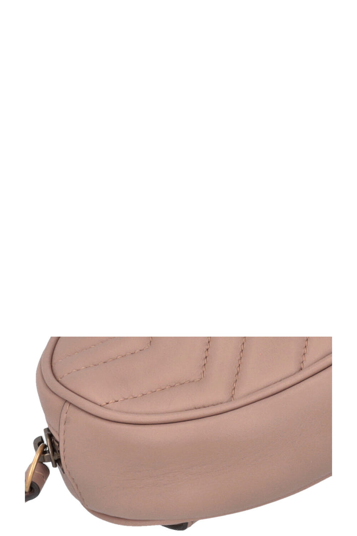 GUCCI Marmont Belt Bag Leather Dusty Rose