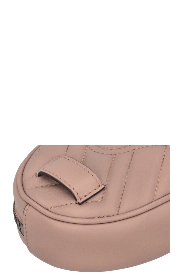 GUCCI Marmont Belt Bag Leather Dusty Rose